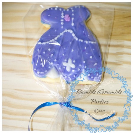 Sofia the 1st dress cookies