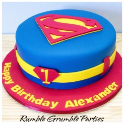 Superman 20cm Cake