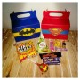 Superman and batman party boxes